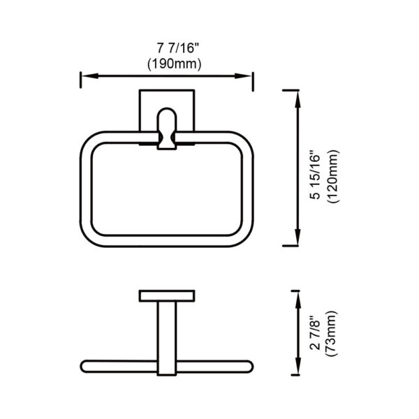 Towel Ring - Square - Image 4