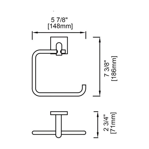 Towel Ring - Square - Image 3