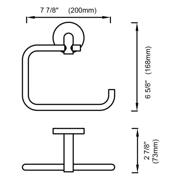 SEA Towel Ring SQ 2x2 1