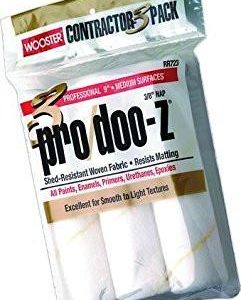 Wooster RR723 9" Pro/Doo-Z 3/8" Nap Roller Cover (3 Pack)