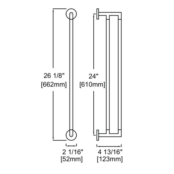 Double Towel Bar 24" - Image 4