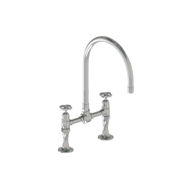 Deck Mount 10" Swivel Spout with Metal Wheel