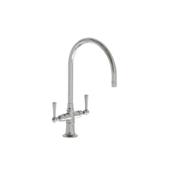 Single Hole 10" Swivel Spout with Metal Lever