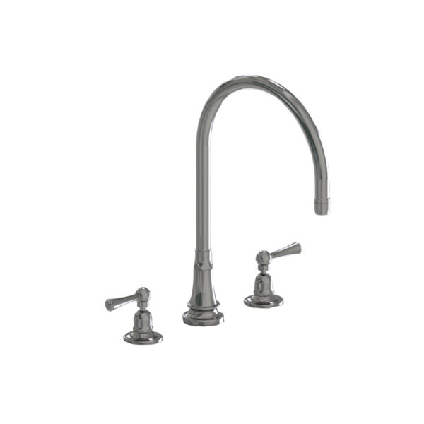 Deck Mount 10" Swivel Spout with Metal Lever
