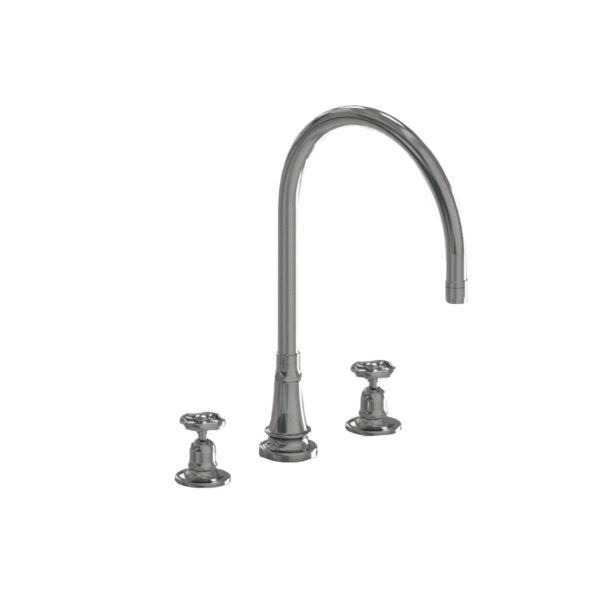 Deck Mount 10" Swivel Spout with Metal Wheel