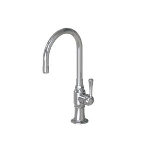 7" Swivel Deck Mount Single Hole Bar Faucet Spout with Right Metal Traditional Lever