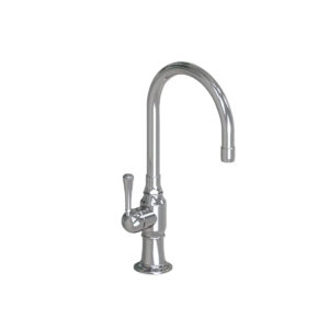 7" Deck Mount Single Hole Swivel Bar Faucet Spout with Left Metal Traditional Lever