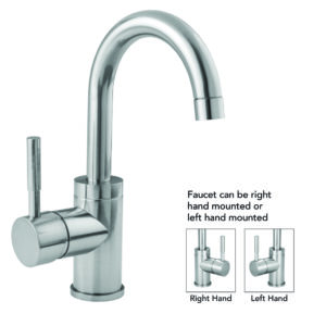 Uptown Contempo Single Hole with Finger Touch Drain