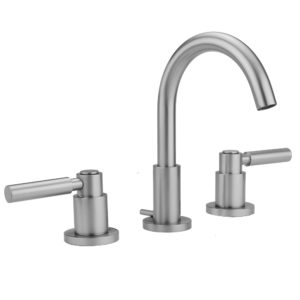 Uptown Contempo Faucet with Round Escutcheons & High Lever Handles -1.2 GPM