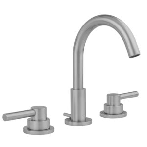 Uptown Contempo Faucet with Round Escutcheons & Low Contempo Lever Handles -1.2 GPM