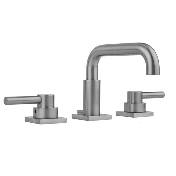 Downtown Contempo Faucet with Square Escutcheons & Contempo Lever Handles- 0.5 GPM