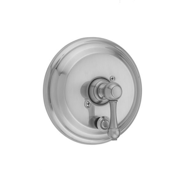 Round Step Plate With Majesty Lever Trim For Pressure Balance Cycling Valve With Built-in Diverter (J-DIV-CSV)