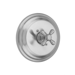 Round Step Plate With Standard Cross Handle Trim For Pressure Balance Cycling Valve (J-CSV)
