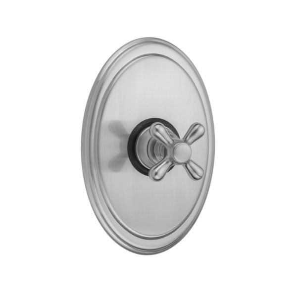 Oval Plate With Standard Cross Handle Trim For Pressure Balance Cycling Valve (J-CSV)