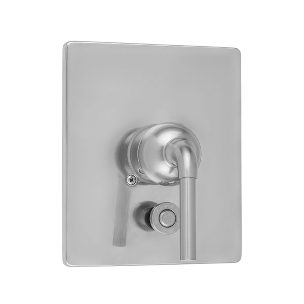 Rectangle Plate With Straight Lever Trim For Pressure Balance Valve With Built-in Diverter (J-DIV-PBV)