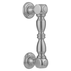 6" H20 Front Mount Shower Door Pull wth Finials