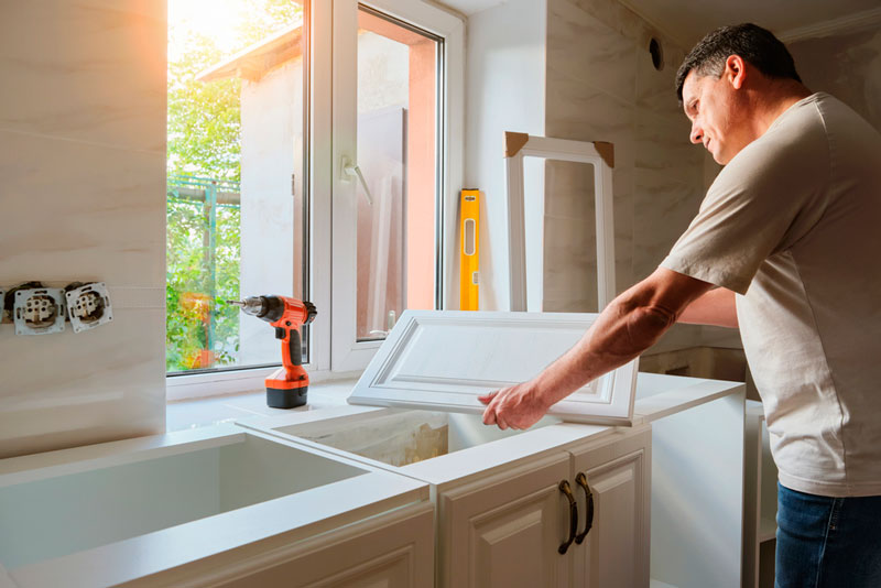 cabinet refacing installation