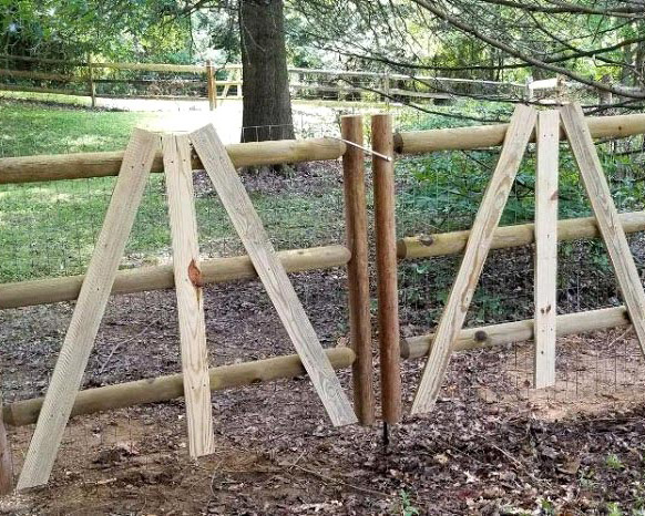 split rail double gate 1