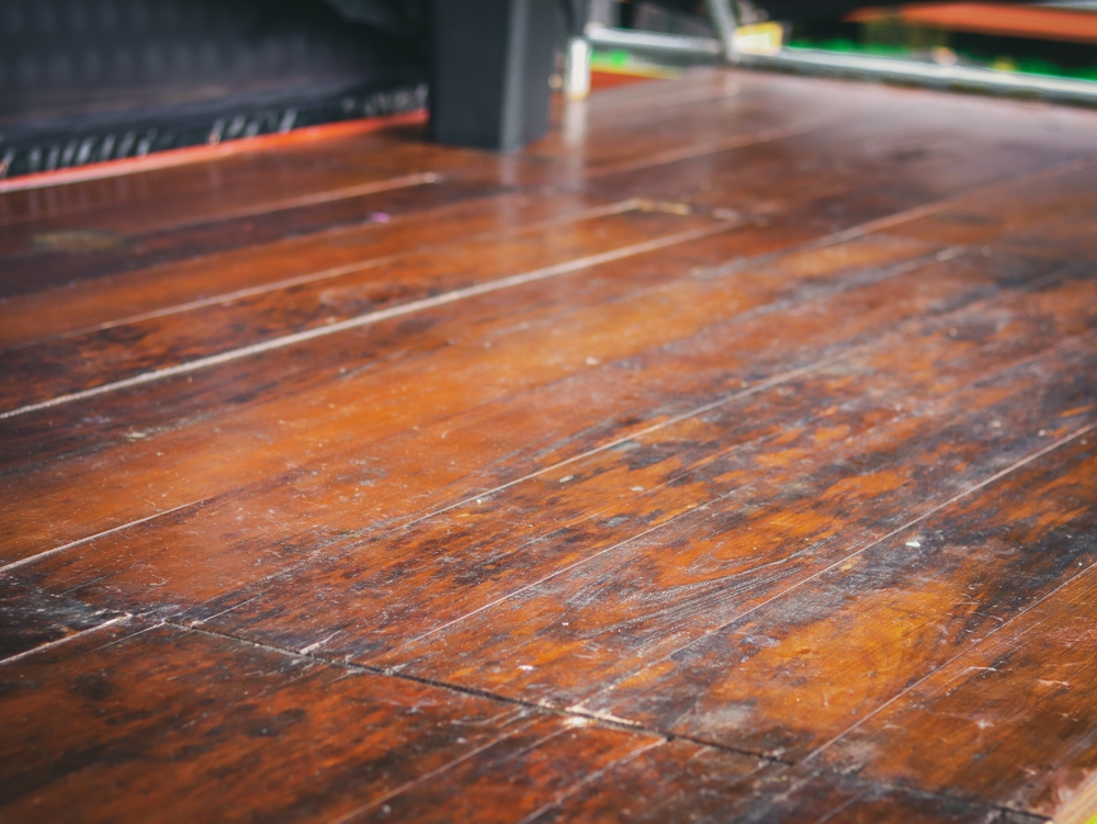 old wooden floors remain aesthetic