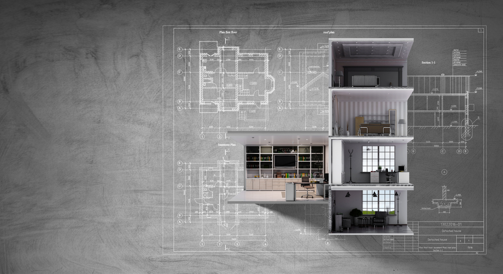Real estate concept . Mixed media