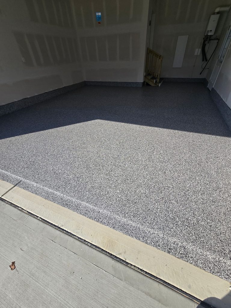 Customer Compliments from Out of State 3 We recently completed this garage floor in Frankford, Delaware, for a returning Dragon Scale Flooring customer.